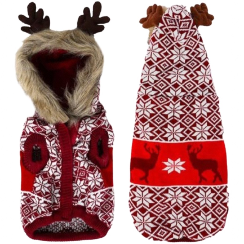 Dog Christmas Elk Warm Winter Sweater